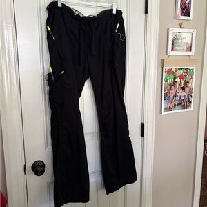 Koi Womens Black Scrub Pants